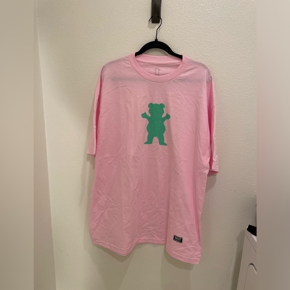 NWOT Mens Pink Grizzly T -Shirt size 2XL​​​​​​​